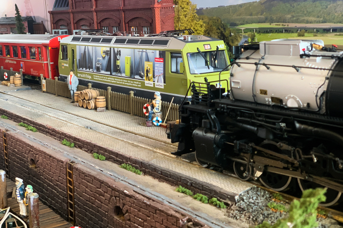 Big Boy trifft Bahnmuseum Albula Lok Big Boy